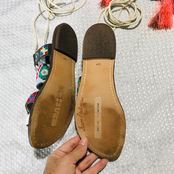 Sam Edelman boho tasseled Gretchen Sandals - Picture 5 of 7